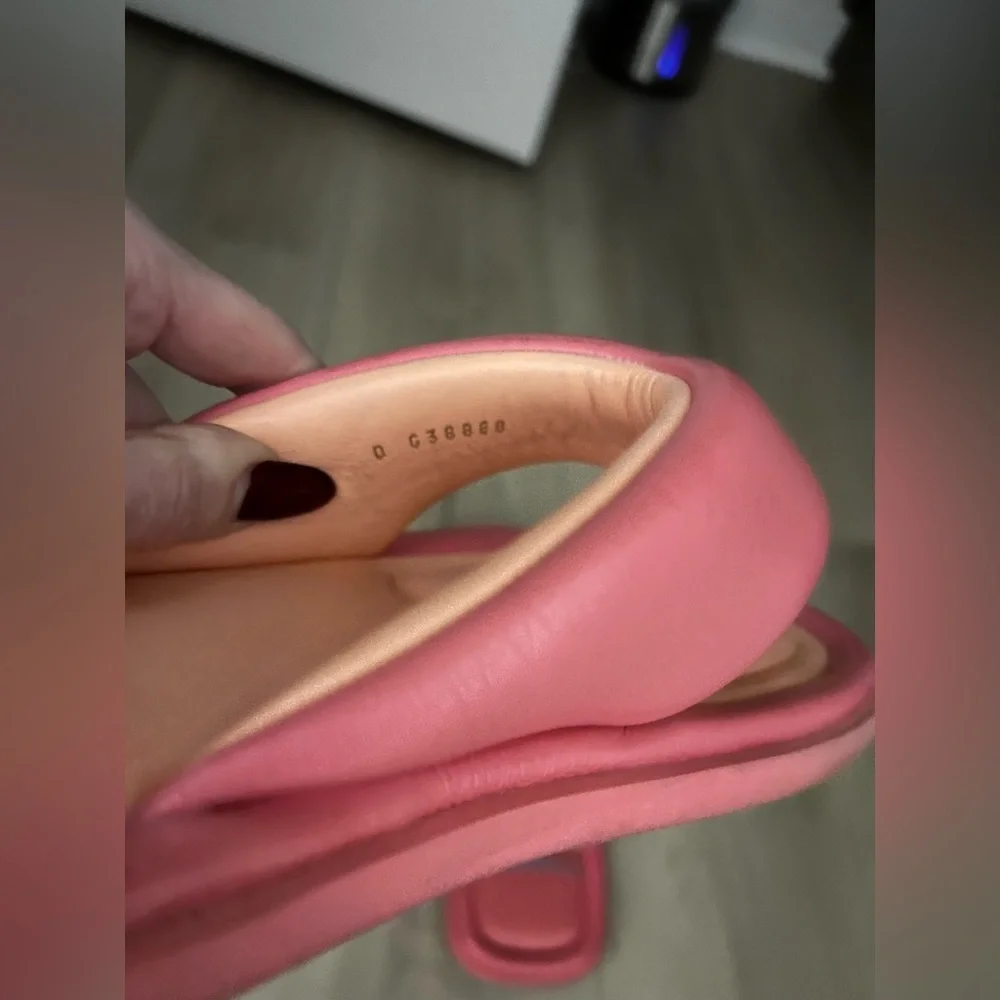 Chanel 22P Lambskin Pink Padded Pool Thong Flip-Flops Pillow Sandals Slides Shoe